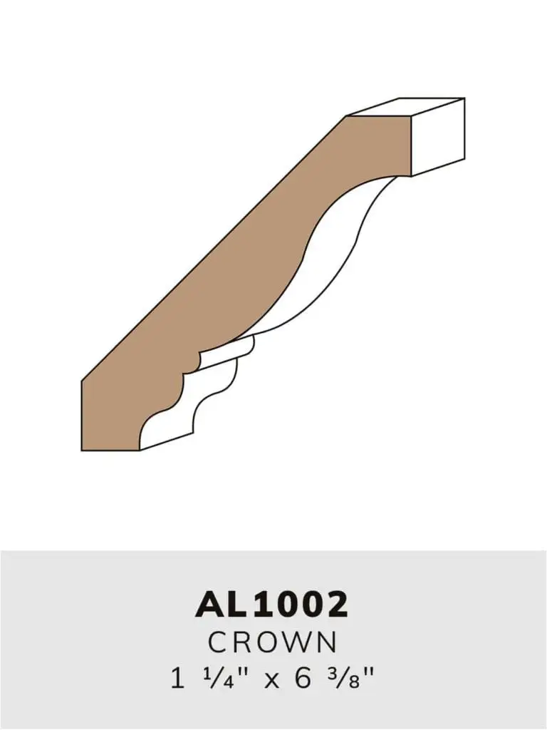 AL1002 crown-moulding profile