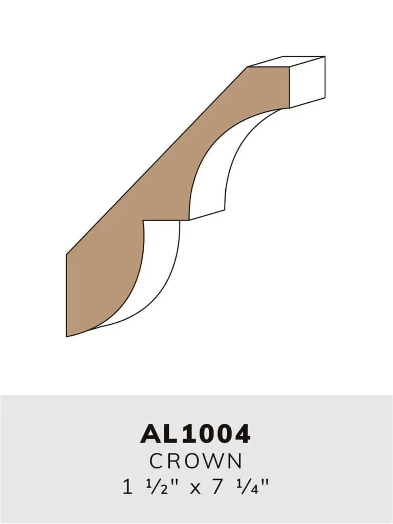 AL1004 crown-moulding profile