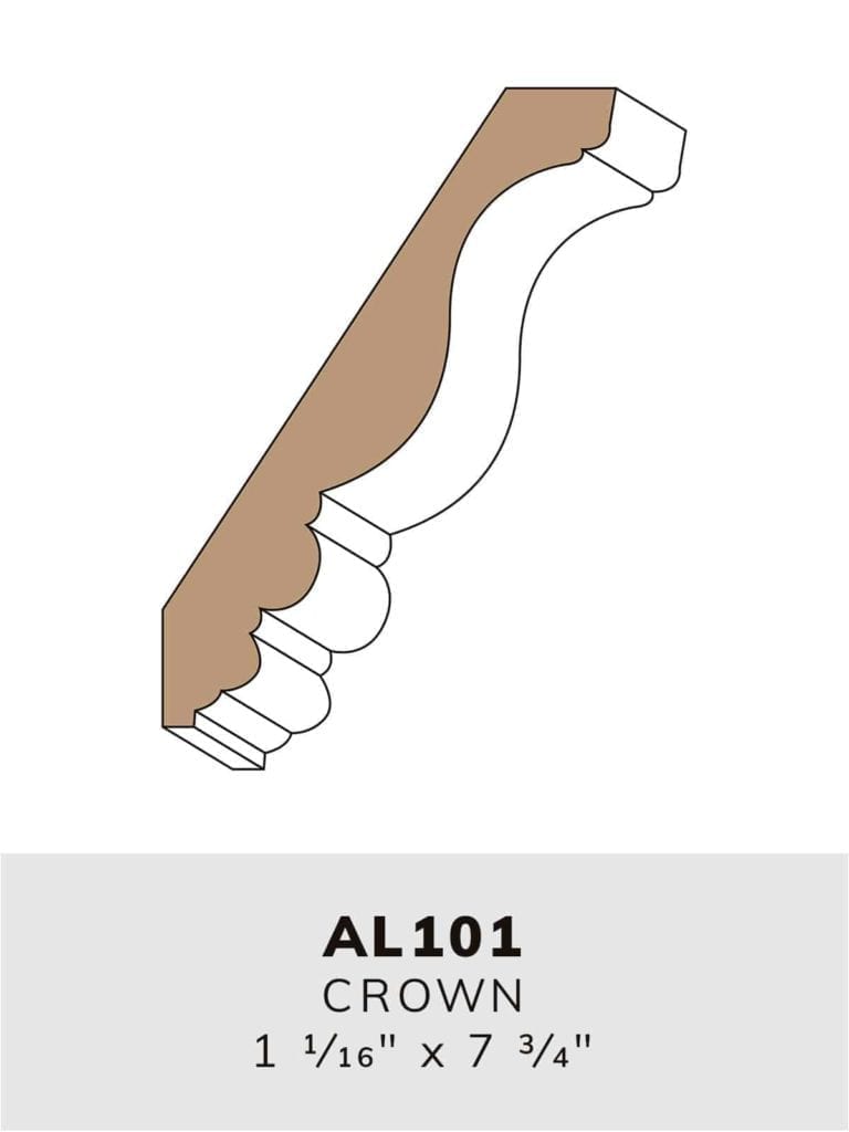 AL101 crown-moulding profile