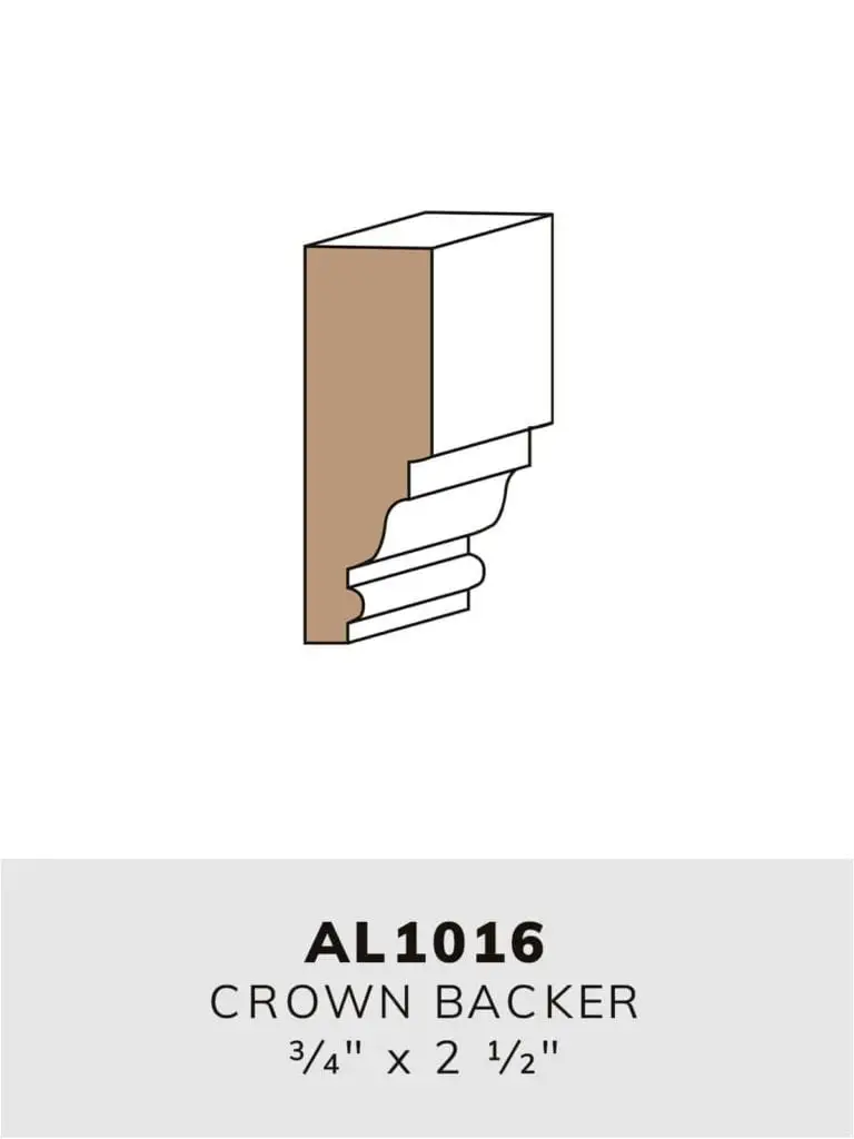 AL1016 crown backer-moulding profile