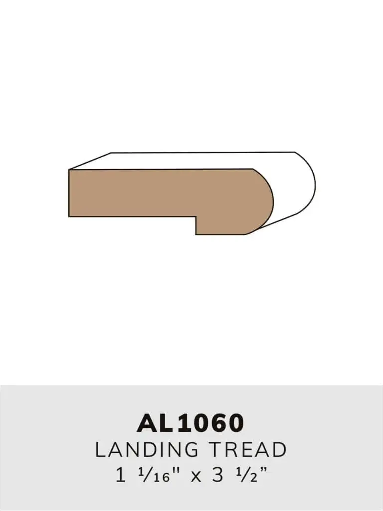 AL1060 landing tread-moulding profile