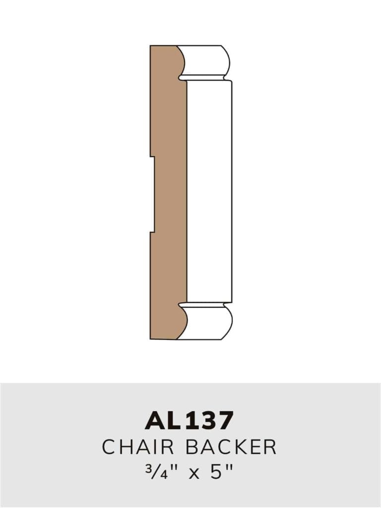 AL137 chair backer-moulding profile