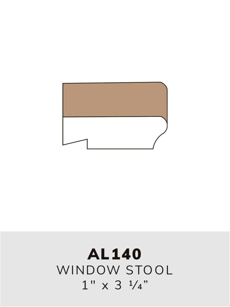 AL140 window stool-moulding profile