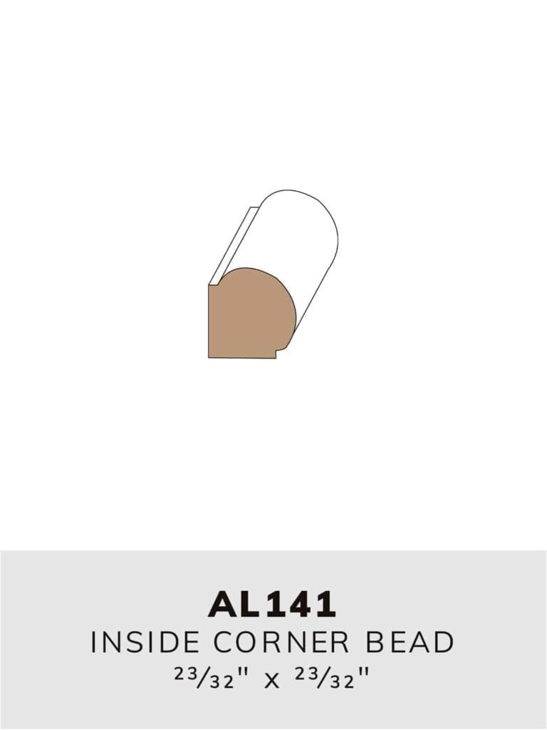 AL141 inside corner bead-moulding profile