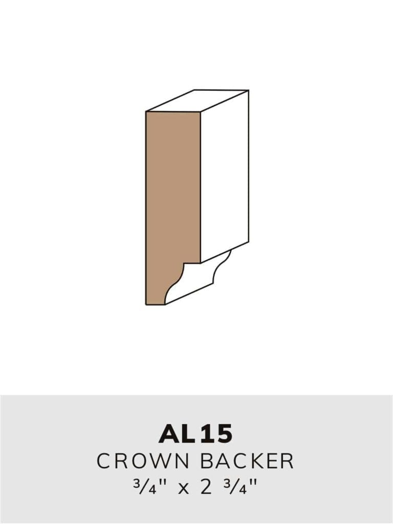 AL15 crown backer-moulding profile
