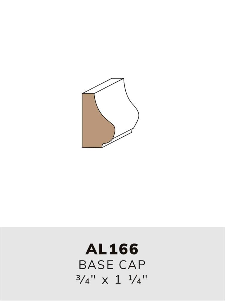 AL166 base cap-moulding profile
