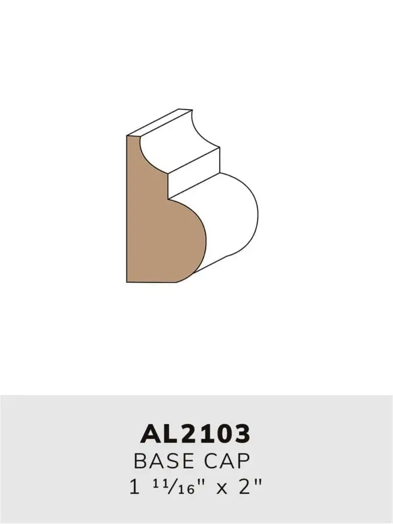 AL2103-A base cap-moulding profile
