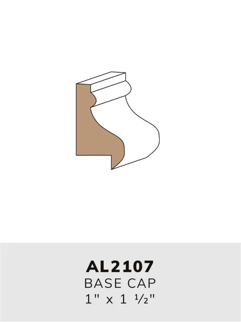 AL2107 base cap-moulding profile