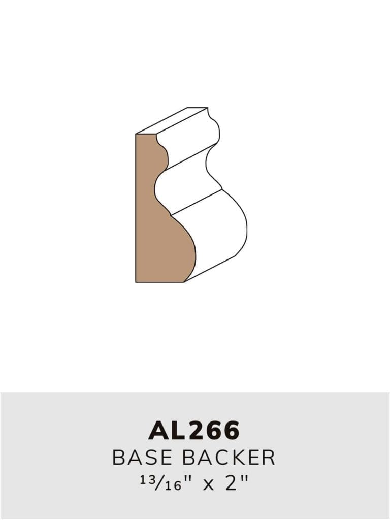 AL266 base backer-moulding profile