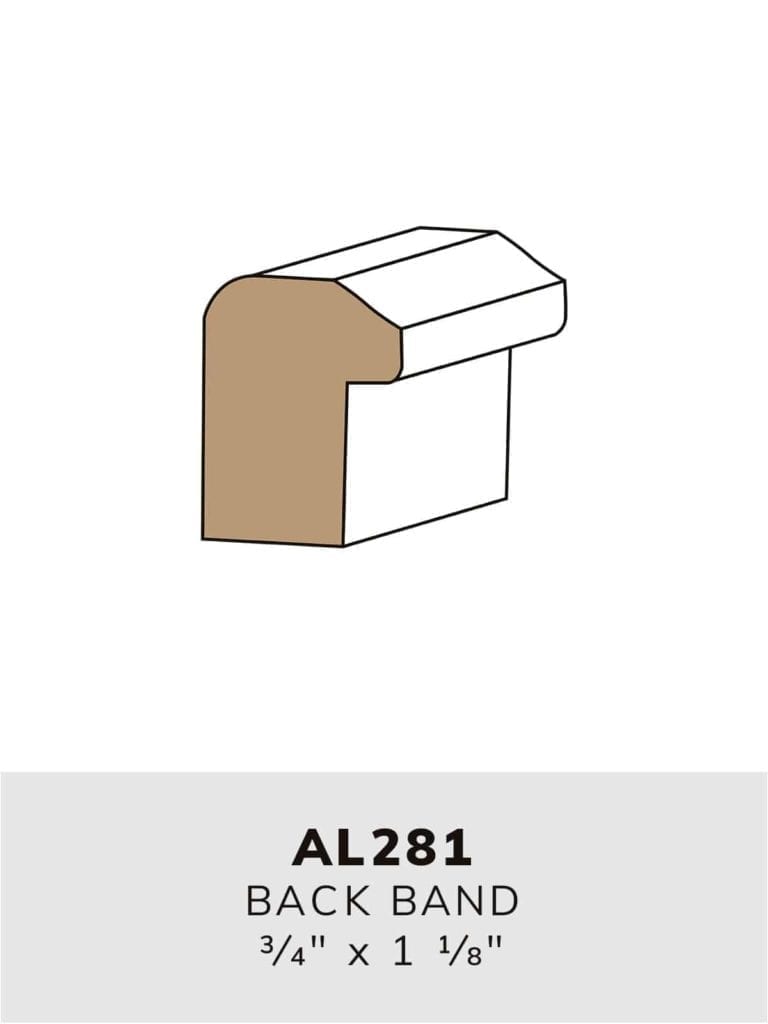 AL281 back band-moulding profile