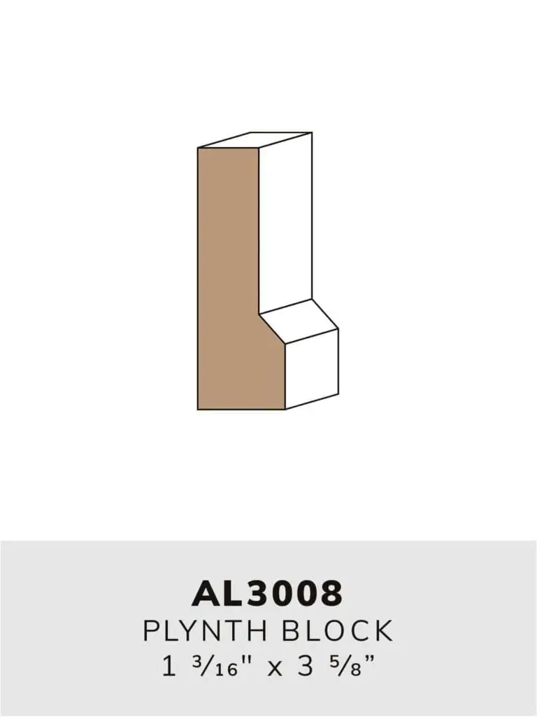 AL3008 plynth block-moulding profile