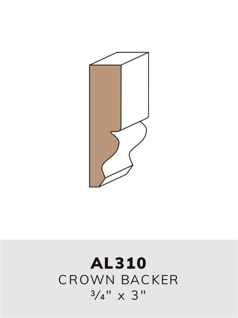 AL310 crown backer-moulding profile