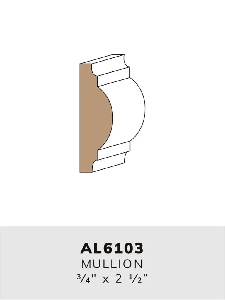 AL6103 mullion-moulding profile