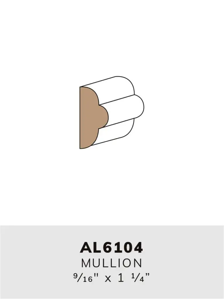 AL6104 mullion-moulding profile