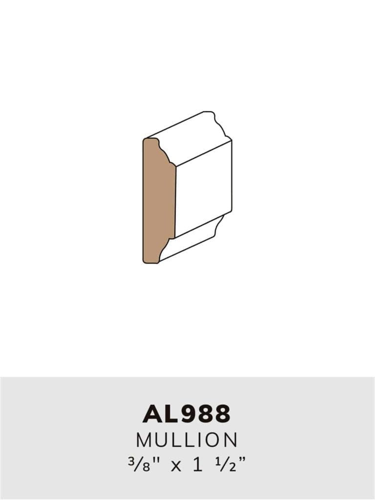 AL988 mullion-moulding profile